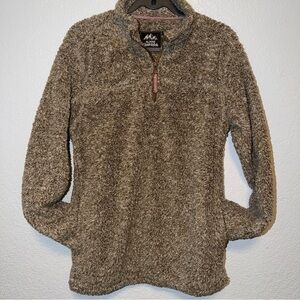 Sherpa Women's Cozy Brown Turtleneck Sweater
